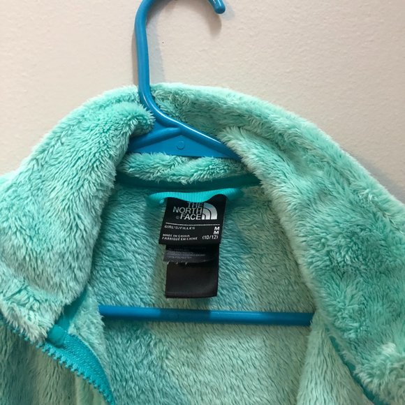 The North Face Girls' Fleece Coat | Mint Full Zip  Youth Jacket - Picture 4 of 6